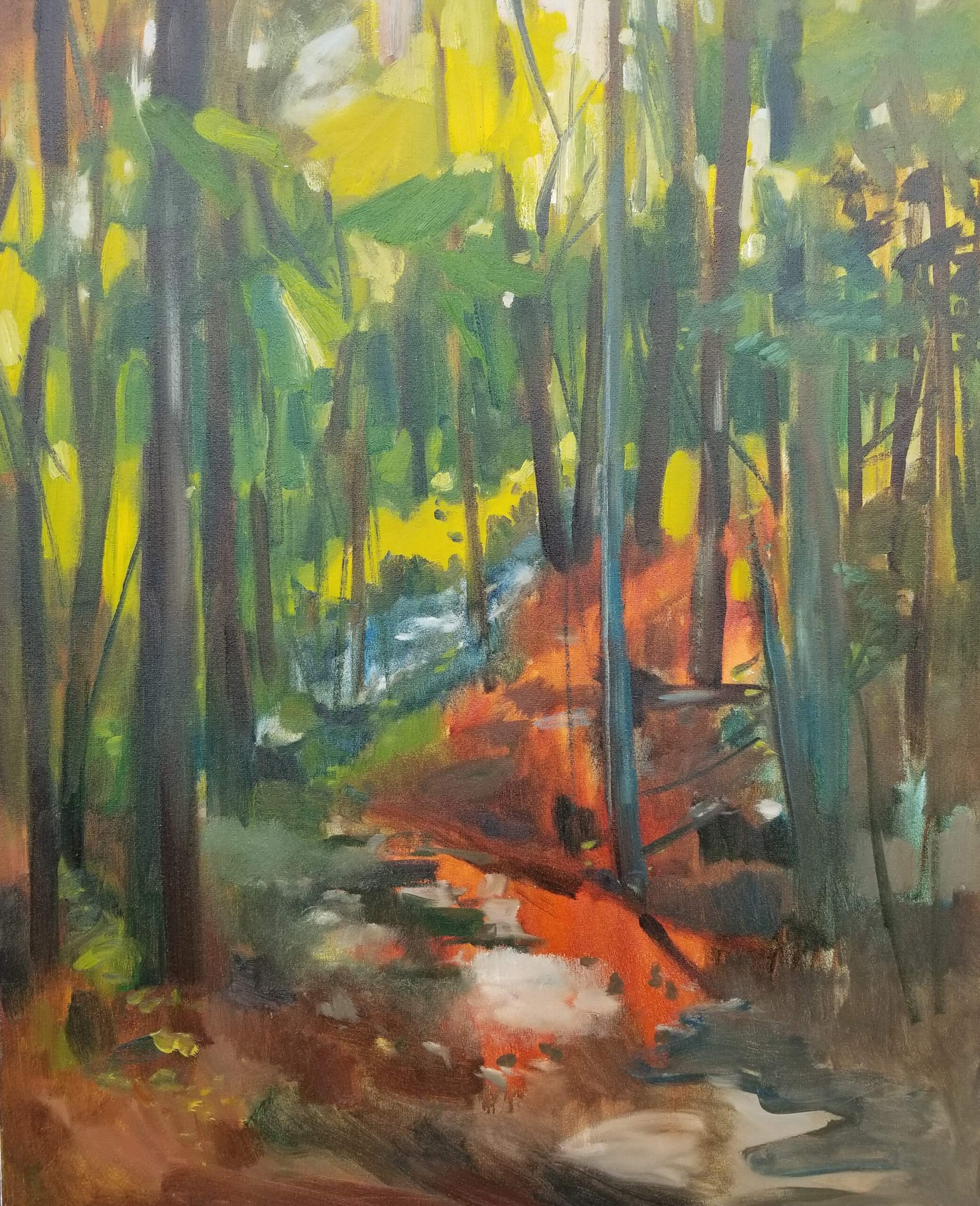 Byron_Hodgins Nature Trail, oil on canvas, 32x40, 2022