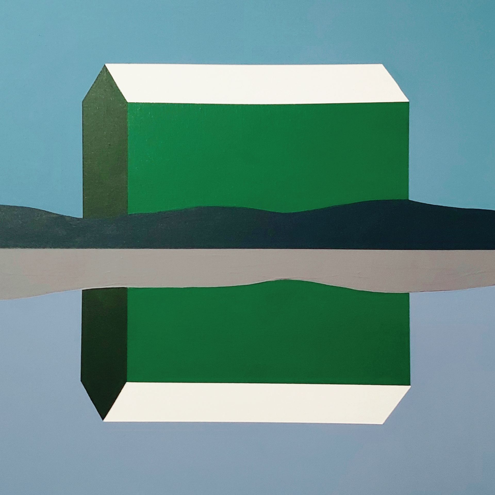 Green Barn Reflected Charles Pachter