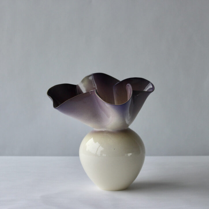 Blooming Vase-Large Dusty Violet 1b