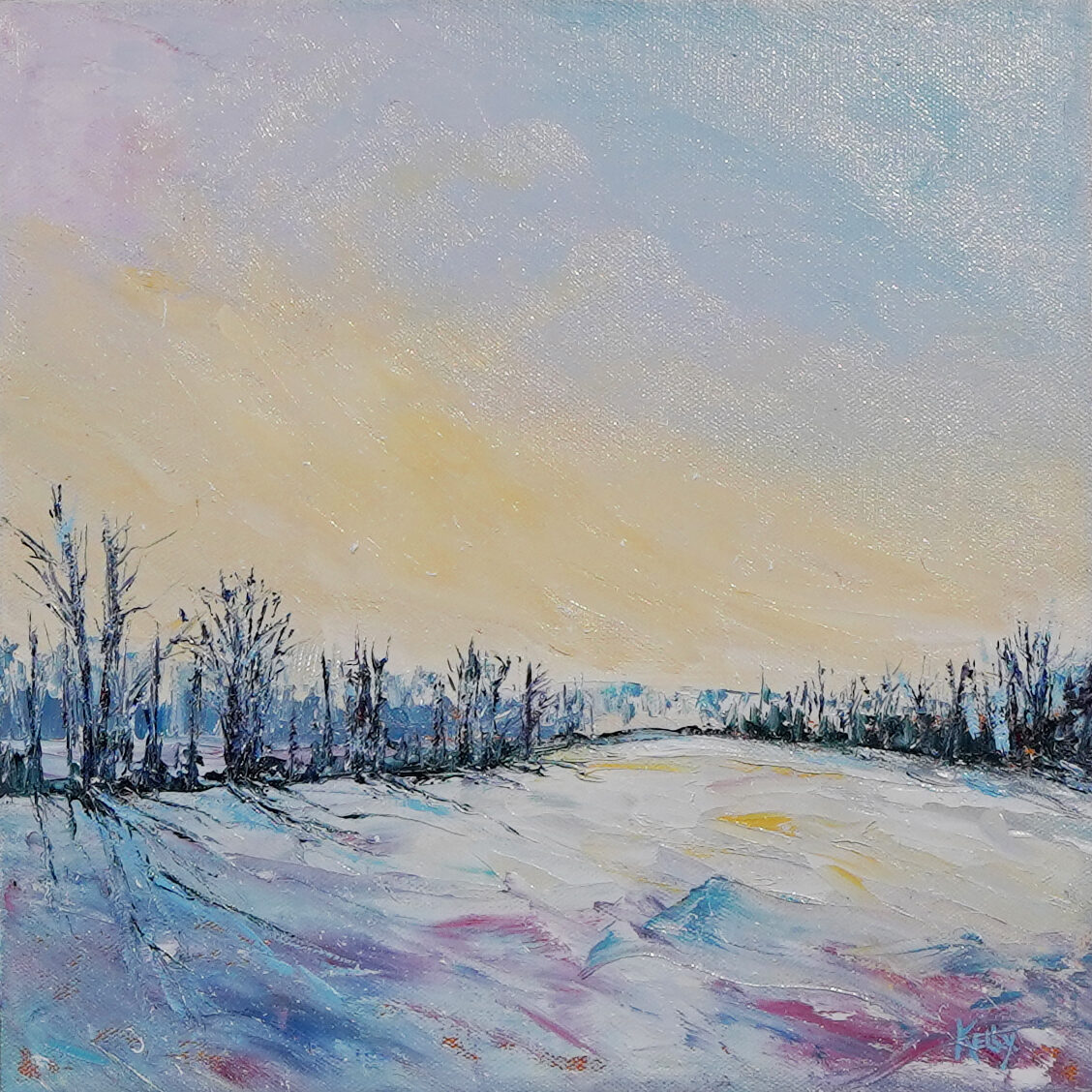 Kelly-Whyte_Snowy-Thoughts_Oil_Canvas_12'x12'